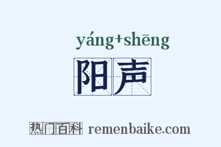 阳声是什么意思的图片